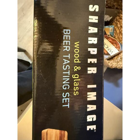 5-Piece Brown Craft Beer Flight Board Sampling Set, Tasting Glasses Serving Tray - Picture 5 of 6